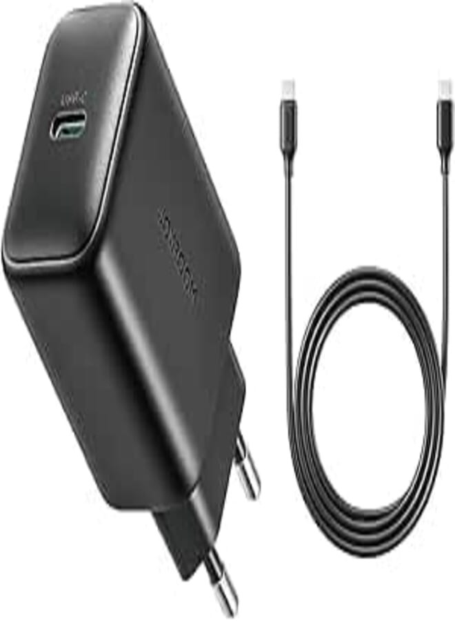 JOYROM JR-TCF23-Certified 25W Charger with C to C Cable Black